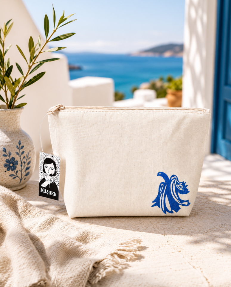 Baskılı Bez Clutch Cüzdan