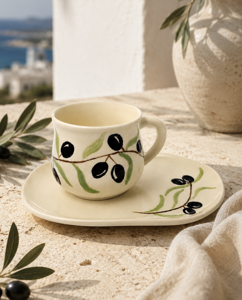 Zeytinli Espresso Fincanı
