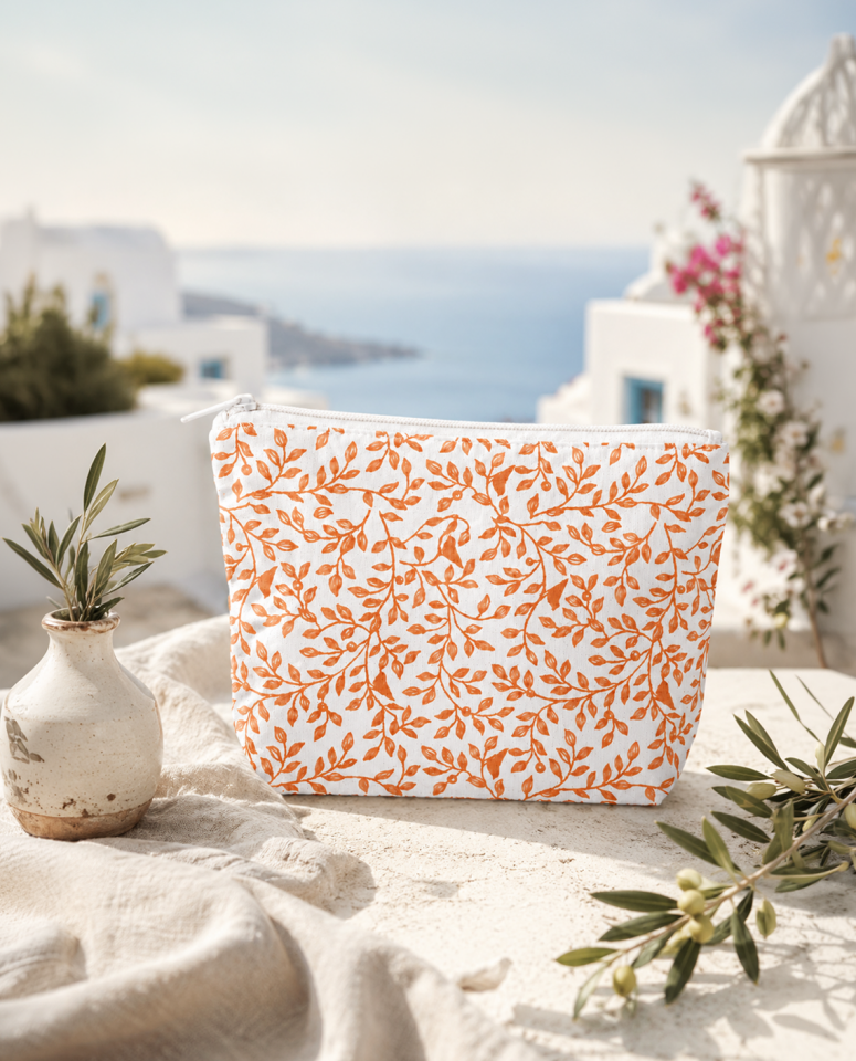 Baskılı Bez Clutch Cüzdan